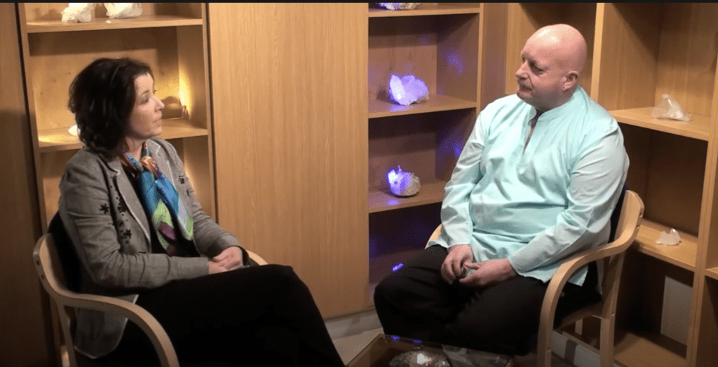 David Ellis discussing Clear Quartz Crystal